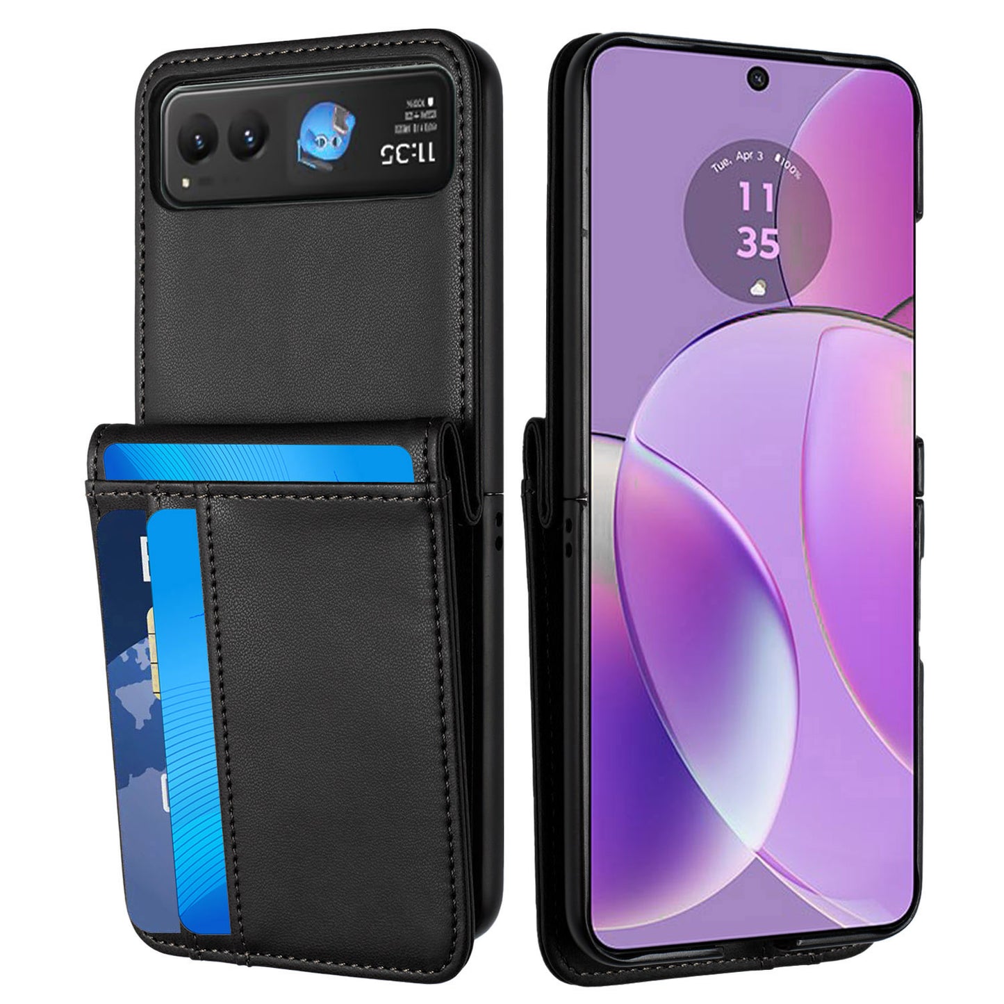 MOTRZR23 Cards Wallet PU Black