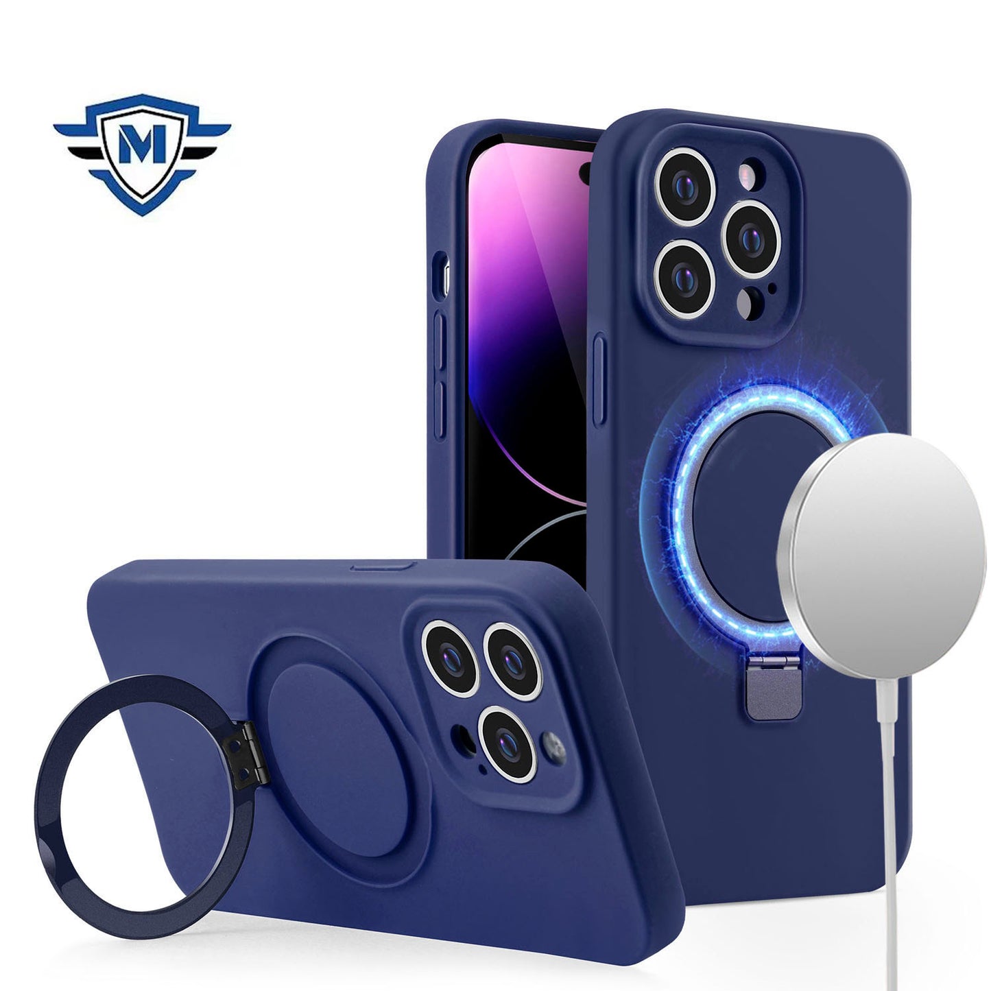 iP12PMax MagSafe Liquid Sili Blu