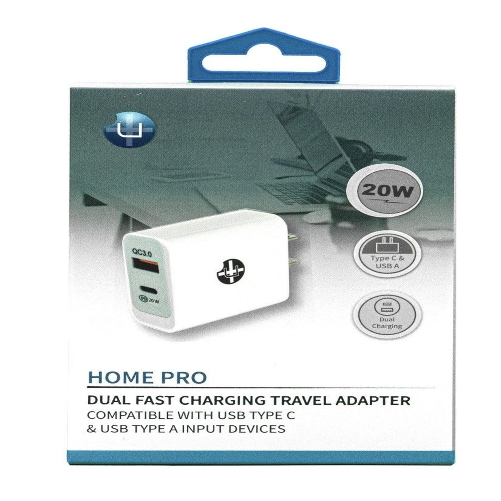 Home Charger 2 Ports 20W C/USB W