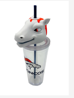 PGS NFL Mascot Lid 24 oz Sipper - Denver Broncos