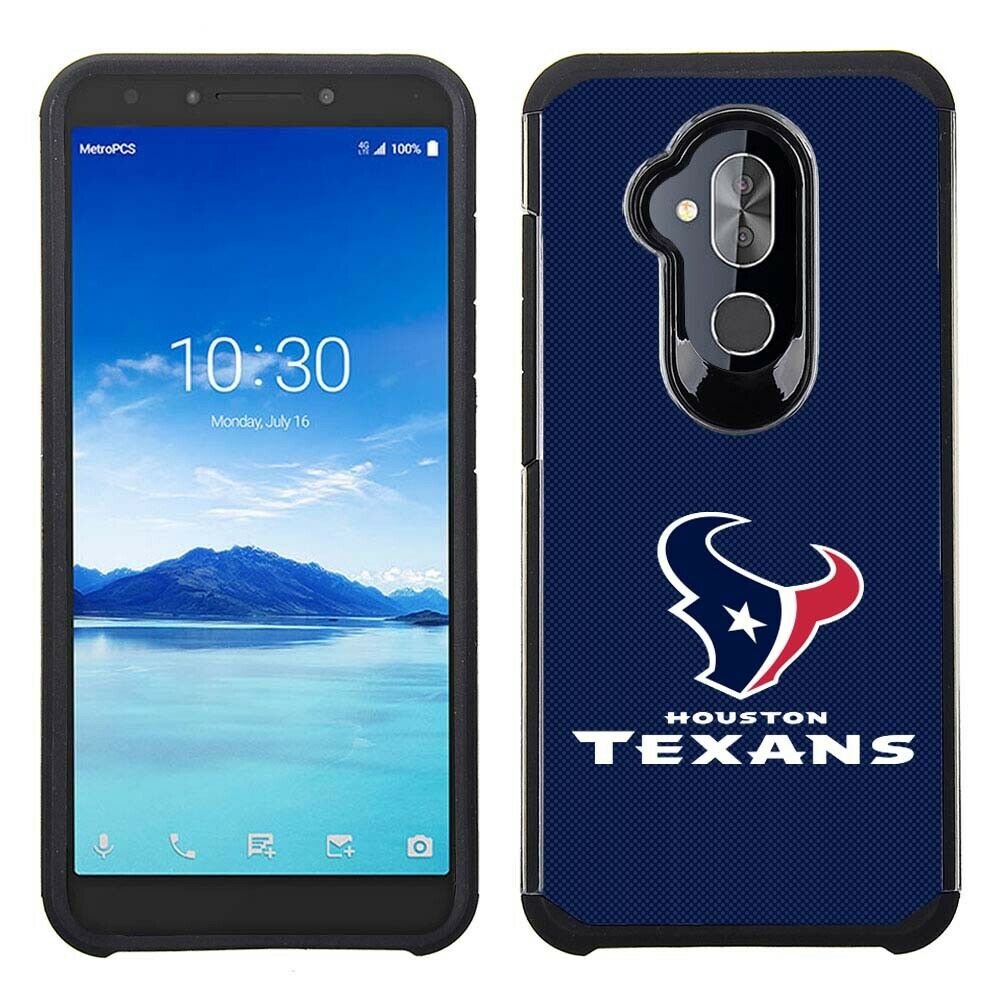 PBG NFL Licensed Houston Texans Textured Case for the Alcatel Folio 7