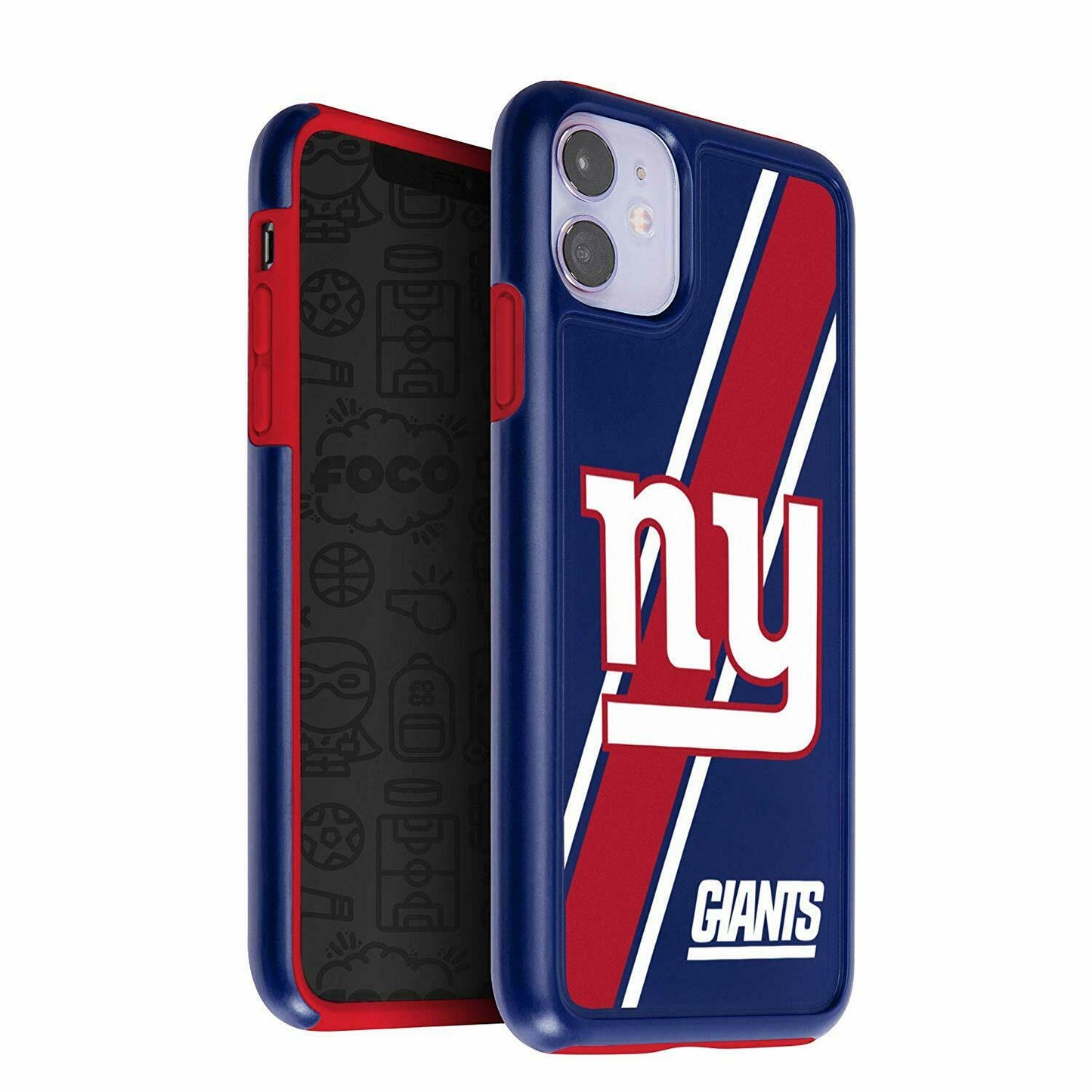 FOCO NFL Licensed New York Giants Hybrid Case For iPhone 11 & XR (6.1")