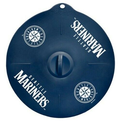 BB MLB Seattle Mariners 9" Silicone Lids Fit Pots & Bowls, Hot/Cold Pak of 2