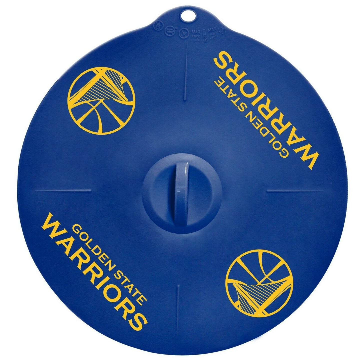 BB NBA Golden State Warriors 9" Silicone Lids for Pots & Bowls Hot/Cold 2 lids