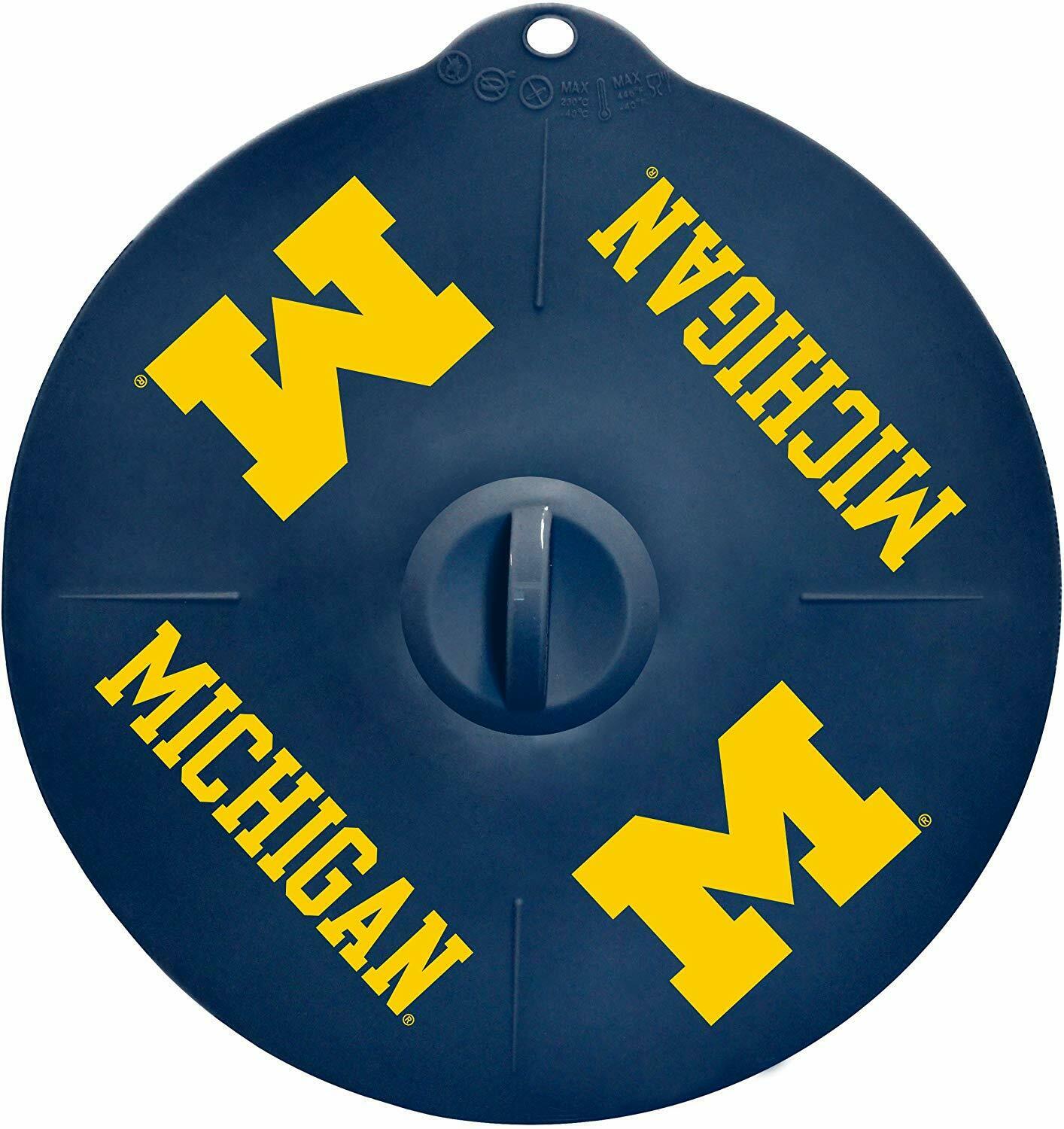 BB NCAA Michigan Wolverines 9" Silicone Lids Fit Pots & Bowls, Hot/Cold 2 Lids