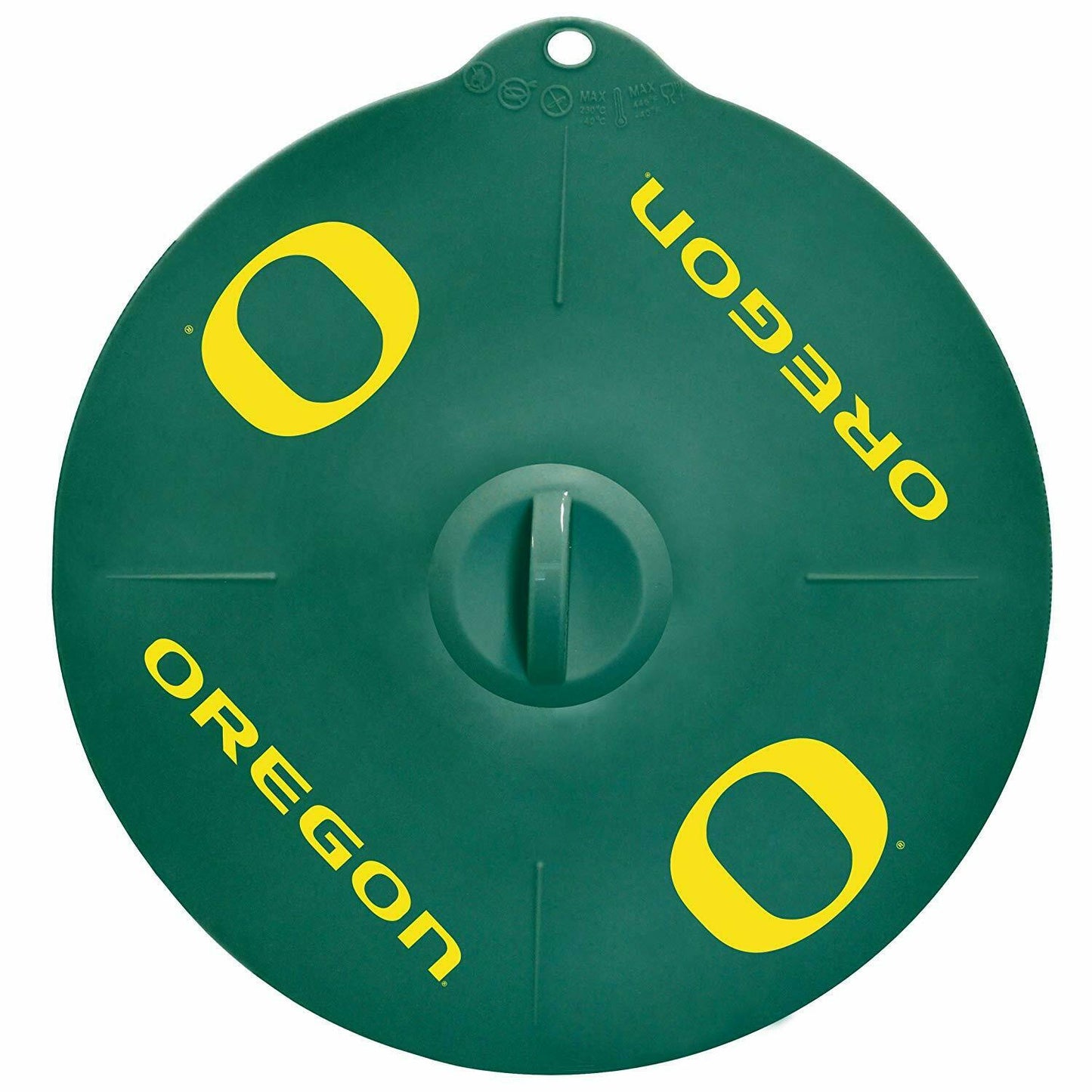 BB NCAA Oregon Ducks 9" Silicone Lids Fit Pots & Bowls, Hot/Cold 2 PC