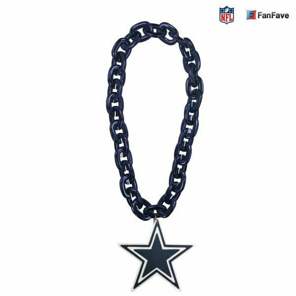 Aminco NFL Licensed Dallas Cowboys 3D Fan Chain Foam Magnet Blue Chain