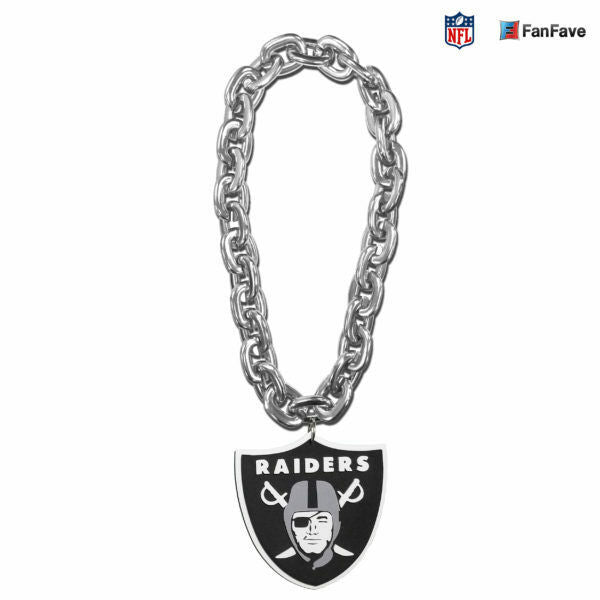 Aminco NFL Las Vegas Raiders 3D Fan Chain Foam Magnet Silver Chain