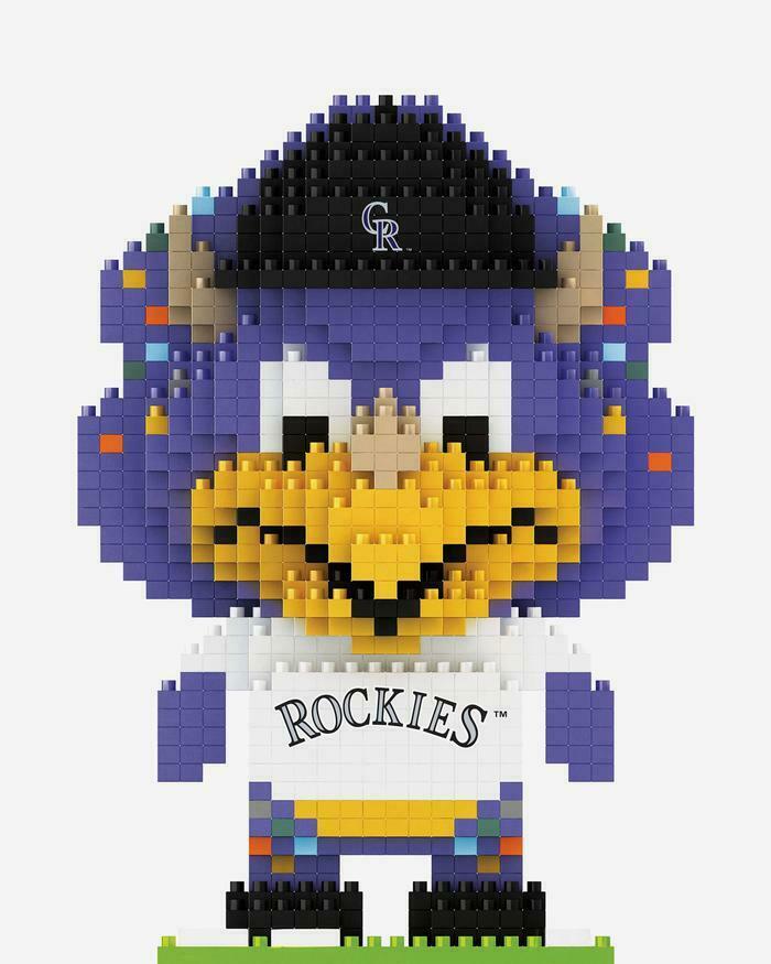 FOCO BRXLZ MLB Colorado Rockies Dinger Team Mascot 3-D Construction Toy