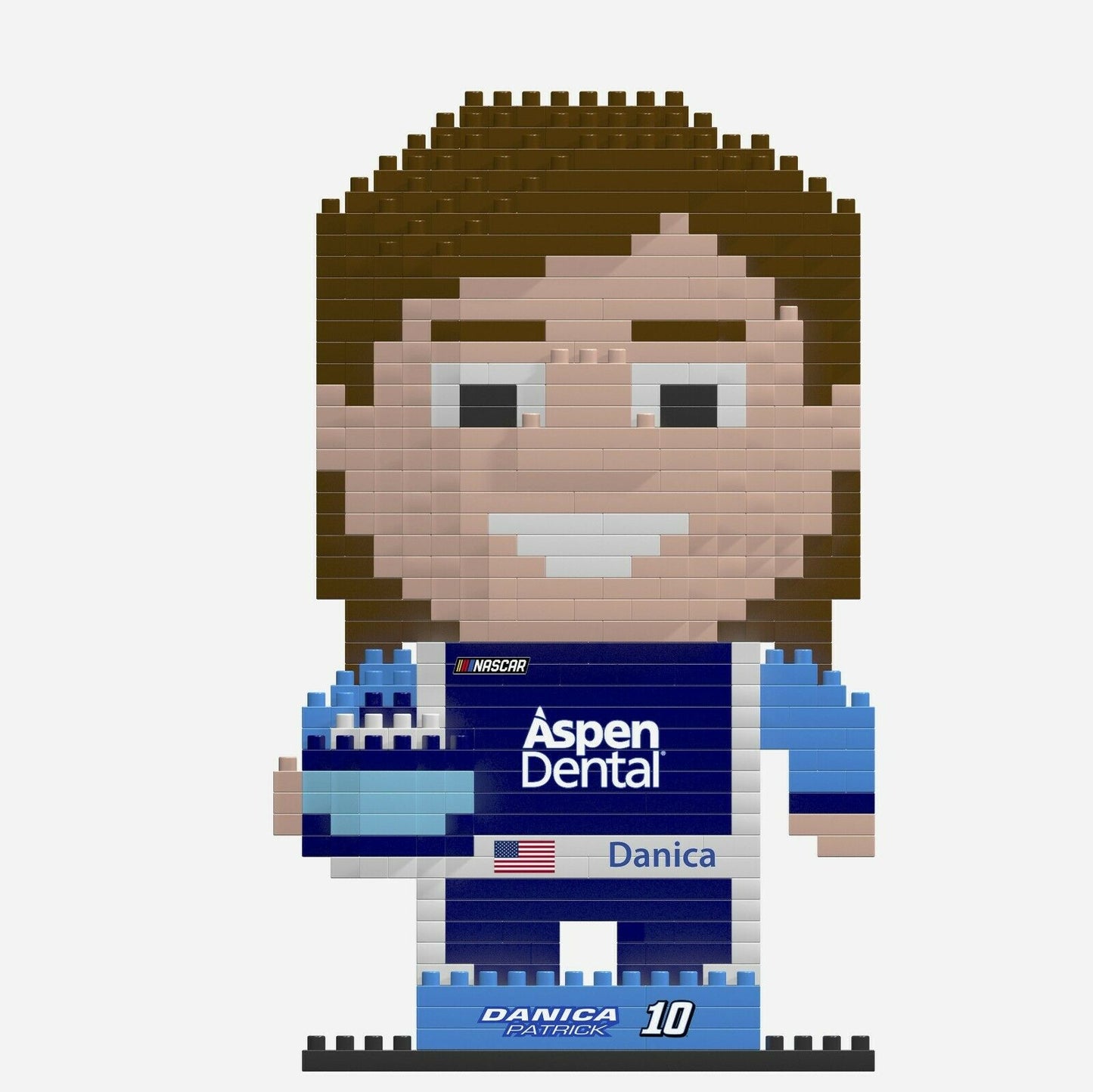 FOCO BRXLZ NASCAR #10 Danica Patrick Driver 3-D Construction Toy