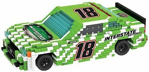 FOCO BRXLZ NASCAR #18 Kyle Busch Race Car 3-D Construction Toy