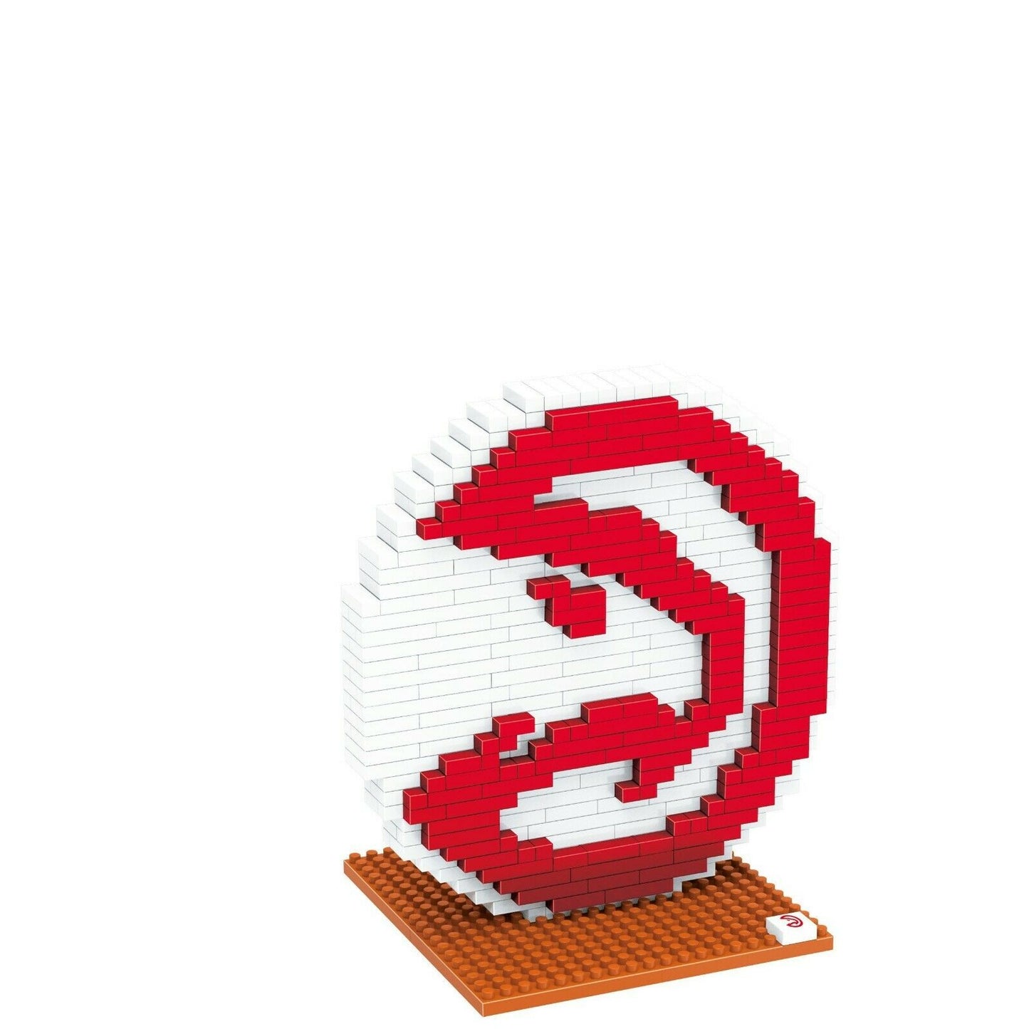 FOCO BRXLZ NBA Atlanta Hawks Team Logo 3-D Construction Toy