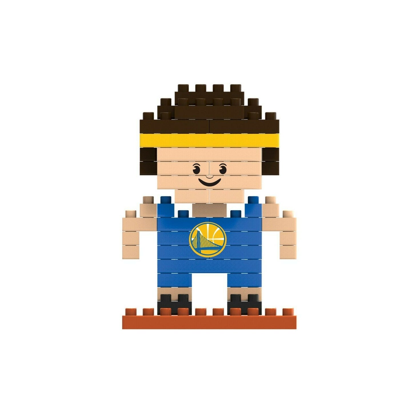 FOCO NBA Golden State Warriors Mini Basketball Player 3-D Construction Toy