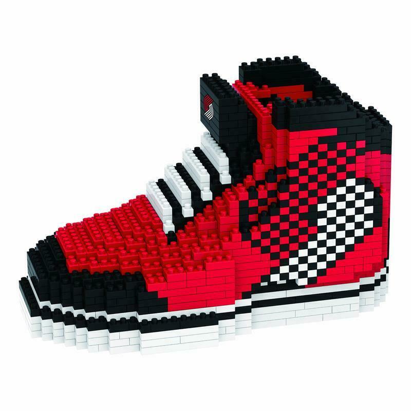 FOCO BRXLZ NBA Portland Trail Blazers Basketball Sneaker 3-D Construction Toy