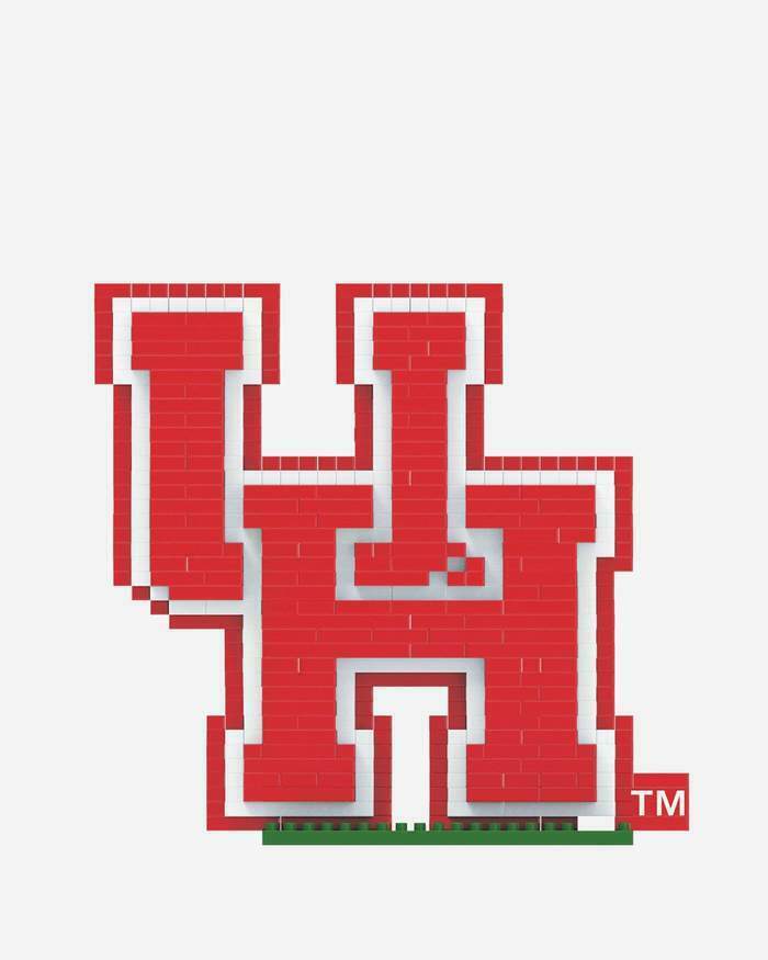 FOCO BRXLZ NCAA Houston Cougars Team Logo 3-D Construction Toy