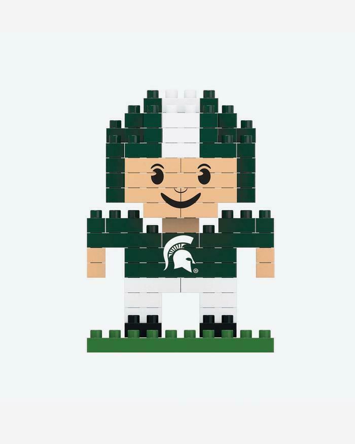 FOCO BRXLZ NCAA Michigan St. Spartans Mini Football Player 3-D Construction Toy