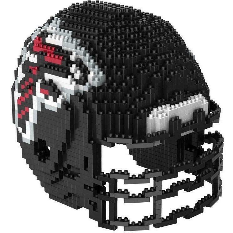 FOCO BRXLZ NFL Atlanta Falcons Football Helmet 3-D Construction Toy