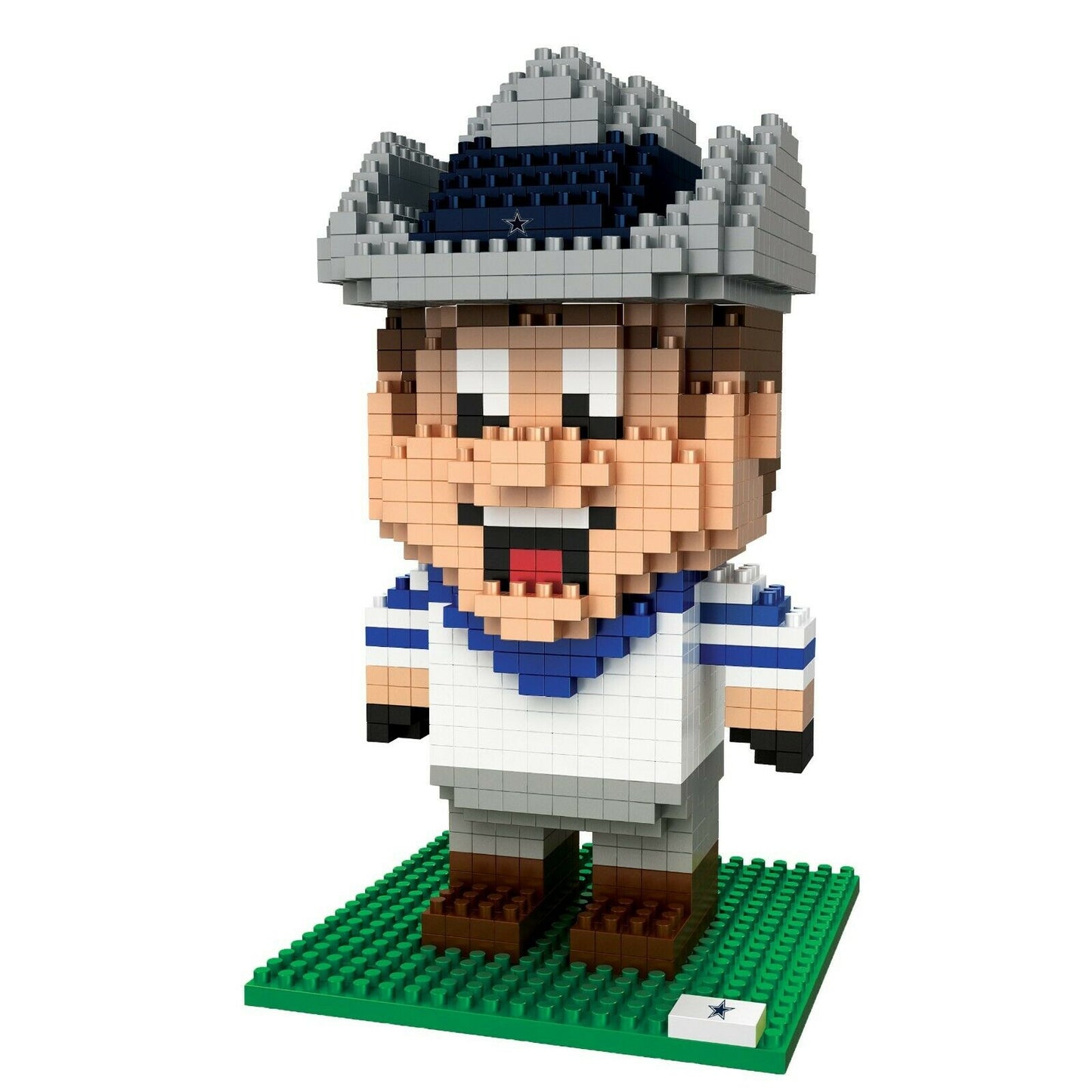 FOCO BRXLZ NFL Dallas Cowboys Rowdy Team Mascot 3-D Construction Toy