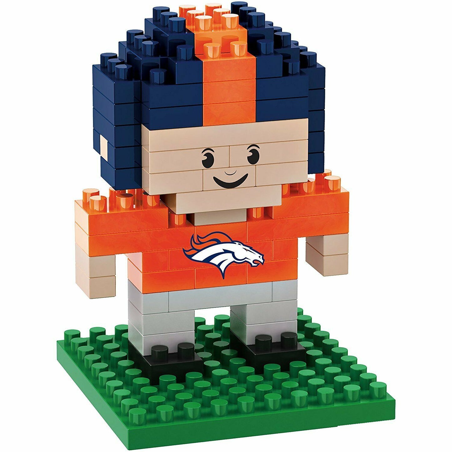 FOCO BRXLZ NFL Denver Broncos Mini Football Player 3-D Construction Toy