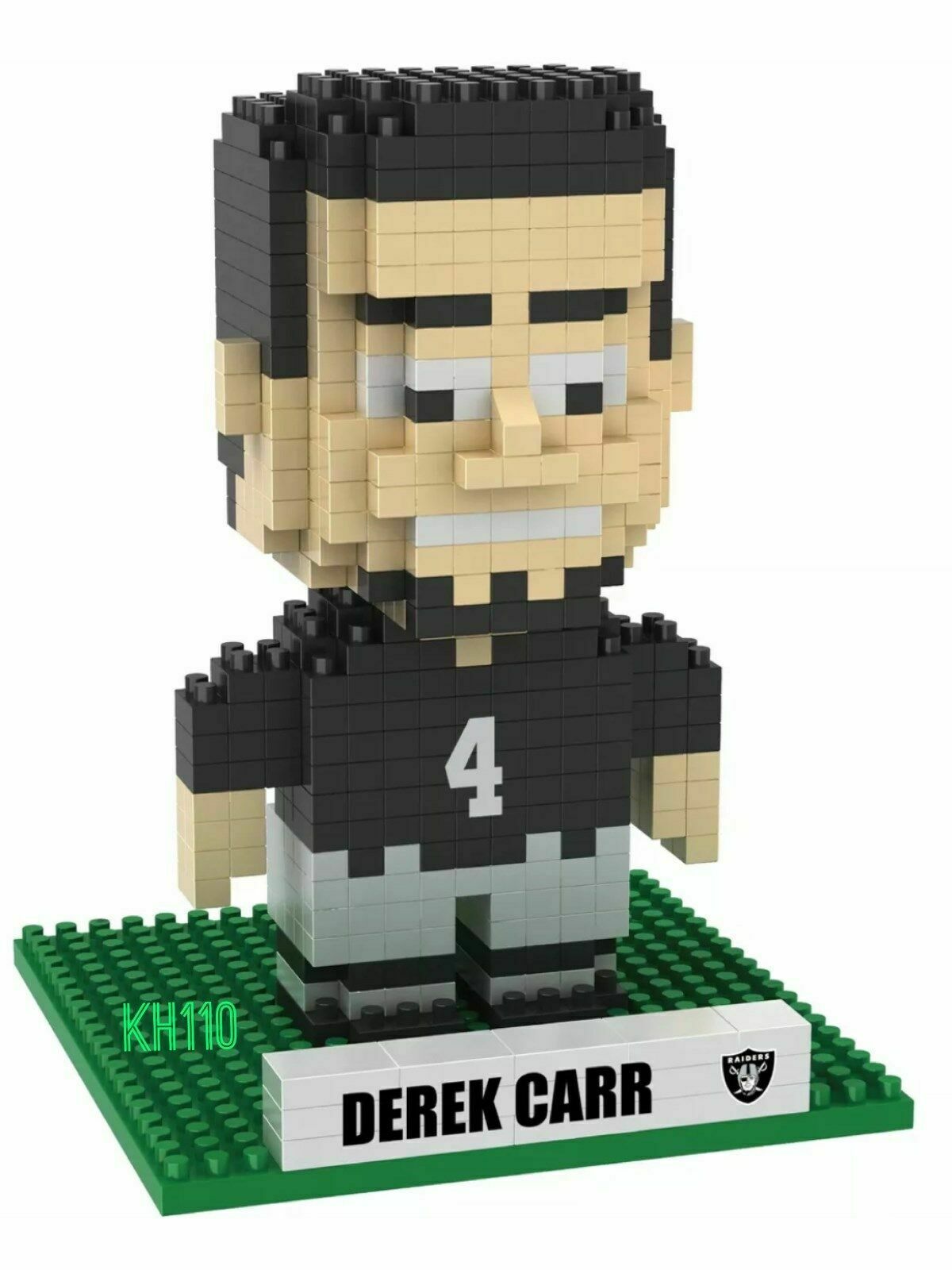 FOCO BRXLZ NFL Licensed Las Vegas Raiders #4 Derek Carr 3-D Construction Toy