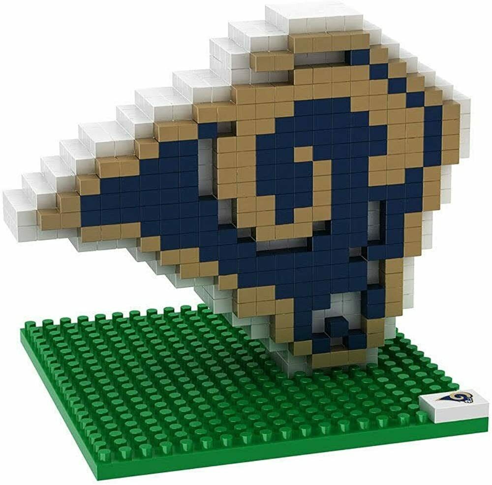 FOCO BRXLZ NFL Los Angeles Rams Team Logo 3-D Construction Toy