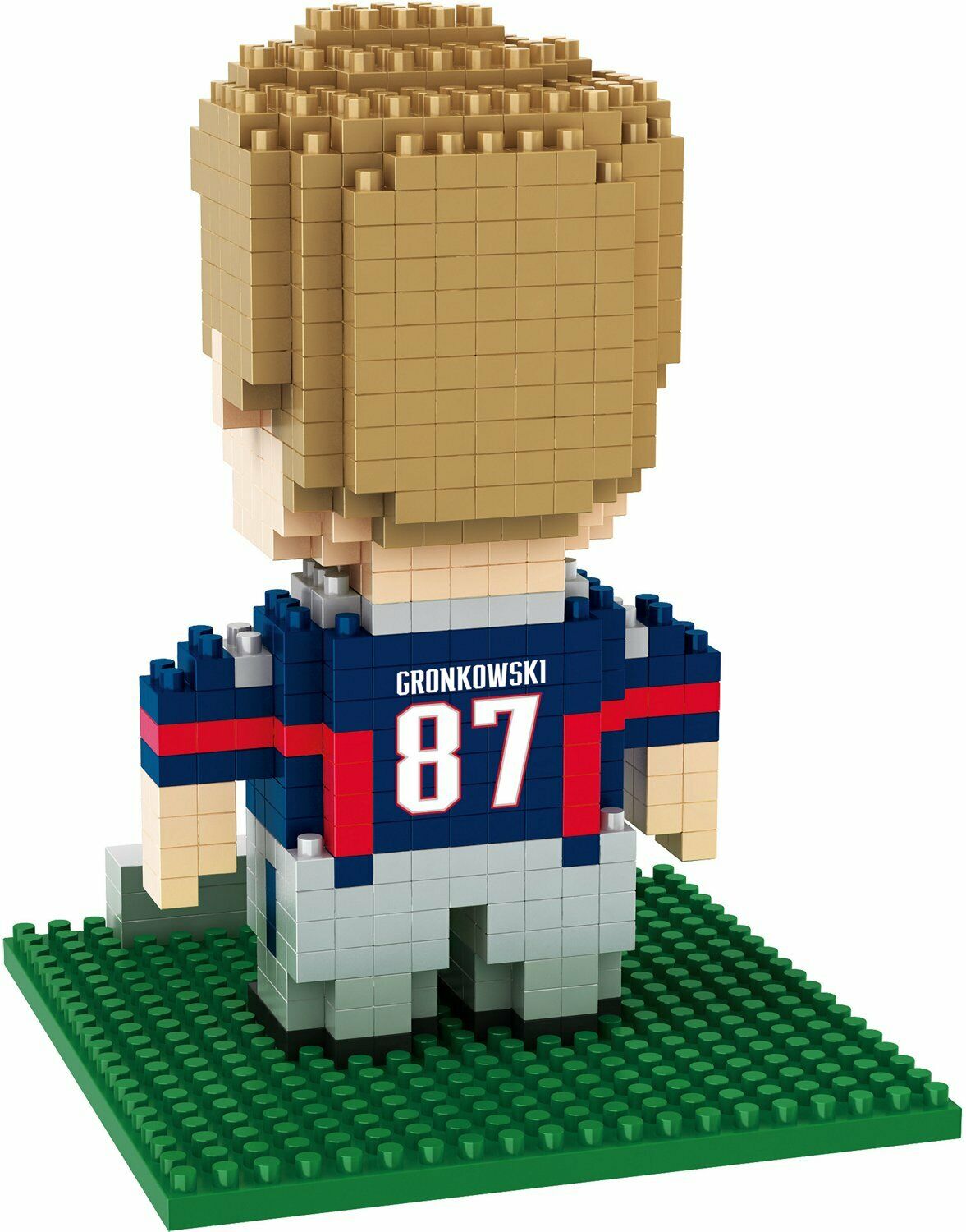 FOCO BRXLZ NFL New England Patriots # 87 Rob Gronkowski 3-D Construction Toy
