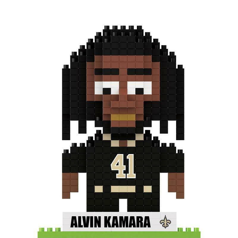 FOCO BRXLZ NFL New Orleans Saints Player #41 Alvin Kamara 3-D Construction Toy