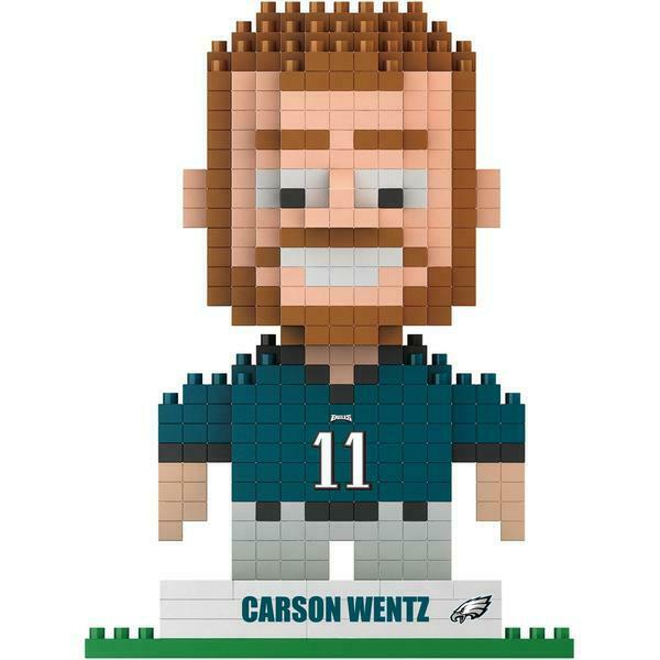FOCO BRXLZ NFL Philadelphia Eagles #11 Carson Wentz 3-D Construction Toy