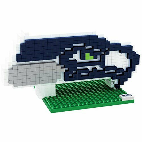 FOCO BRXLZ NFL Seattle Seahawks Team Logo 3-D Construction Toy
