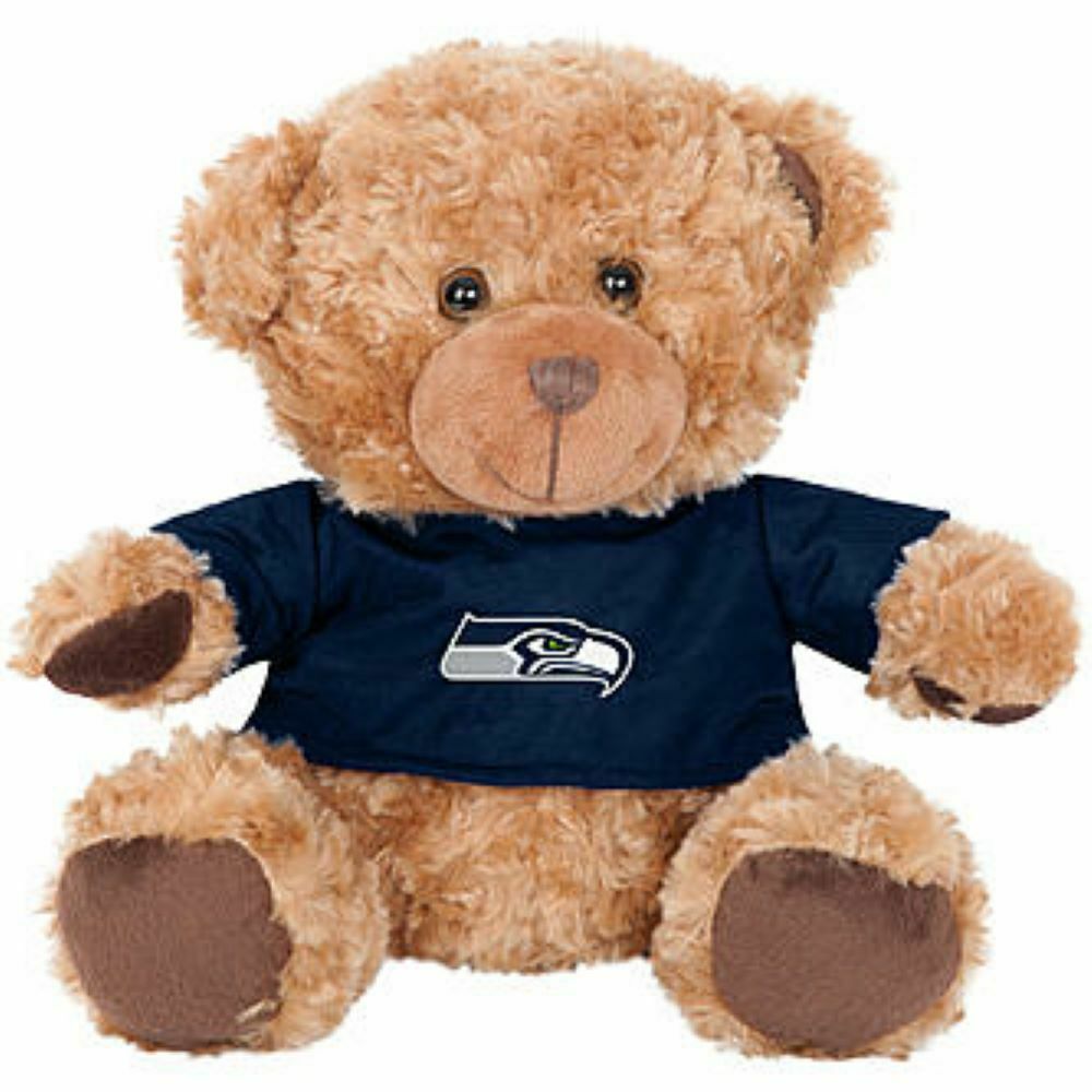 FOCO NFL Seattle Seahawks Sitting Plush Shirt Bear 10" With Shirt