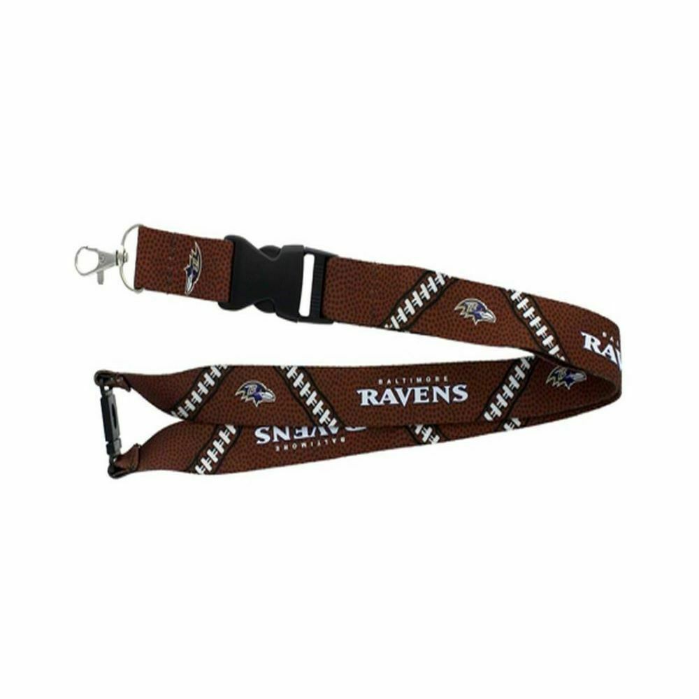 Aminco NFL Officially Licensed Baltimore Ravens Football Lanyard