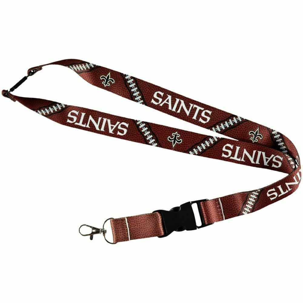 Aminco NFL Officially Licensed New Orleans Saints Football Lanyard