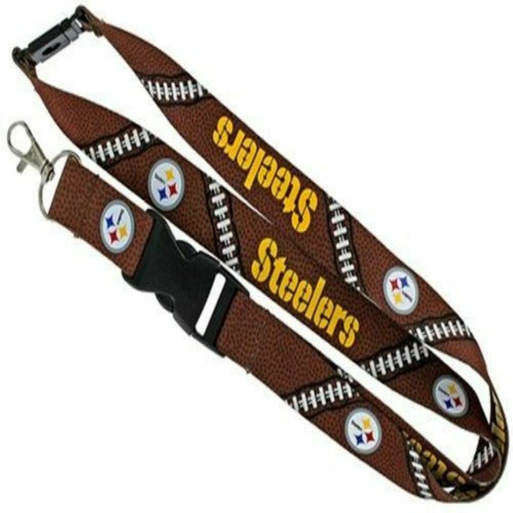 Aminco NFL Officially Licensed Pittsburgh Steelers Football Lanyard