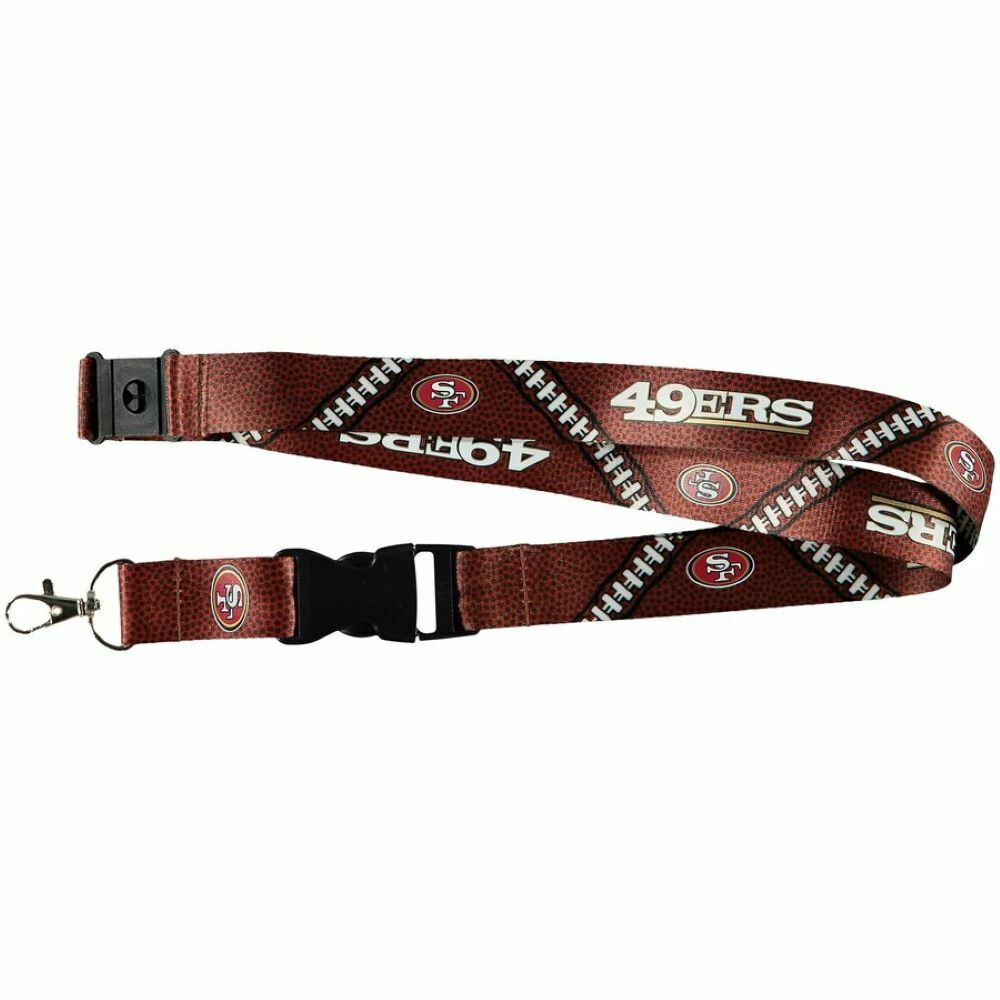 Aminco NFL Officially Licensed San Francisco 49ers Football Lanyard