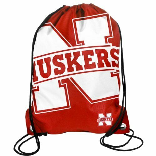 FOCO NCAA Licensed Nebraska Cornhuskers Drawstring Backsack