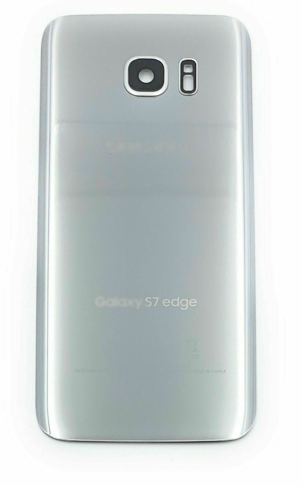 GSA Glass Battery Cover for Samsung Galaxy S7 Edge - Silver