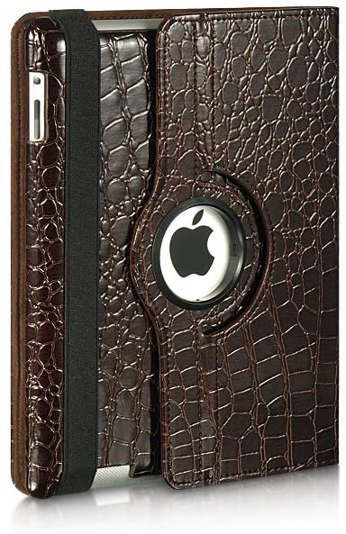 GSA Fabric Stand Nova Case With Sleep Function for New iPad (3), 4 & 2 Brown