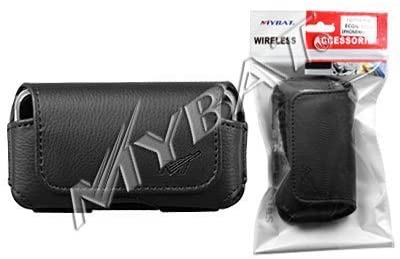 BLACK HORIZONTAL LEATHER CASE POUCH for APPLE IPHONE / 3G IPHONE/SAM A827
