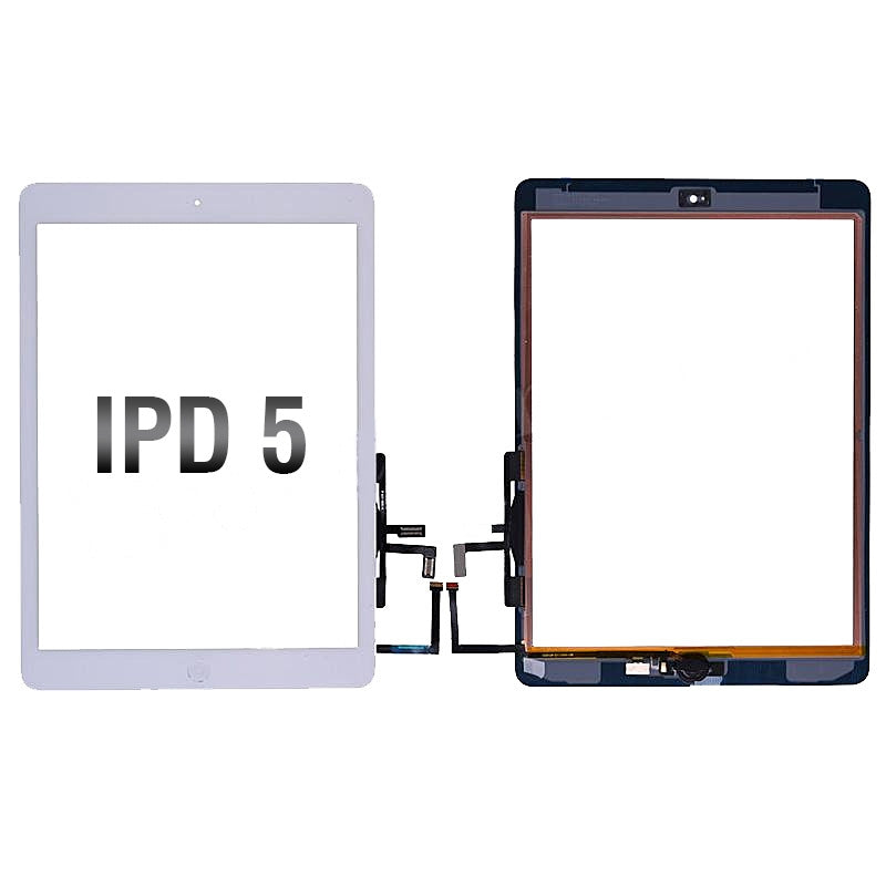 GSA Touch Screen Digitizer W/Home Button? Flex cable for Apple iPad 5 (2017) White (HQ)
