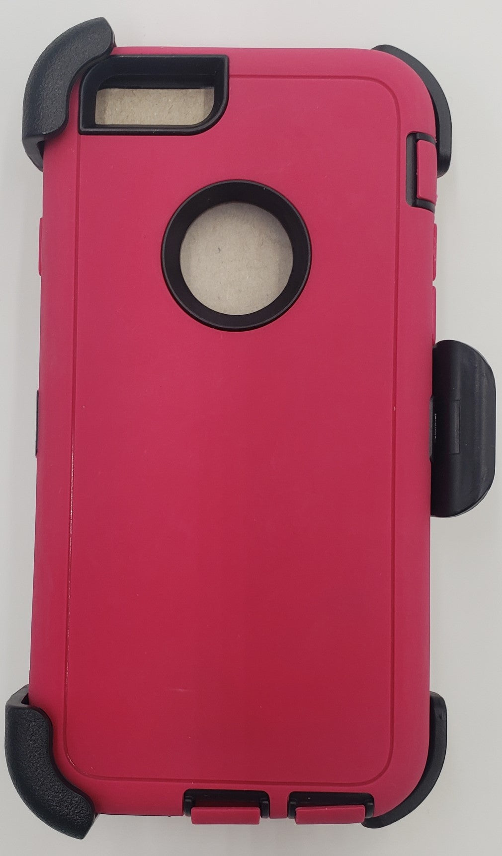 GSA Rugged Hybrid Case w/Holster Clip For iPhone 6 and 6s (4.7") - Pink/Black