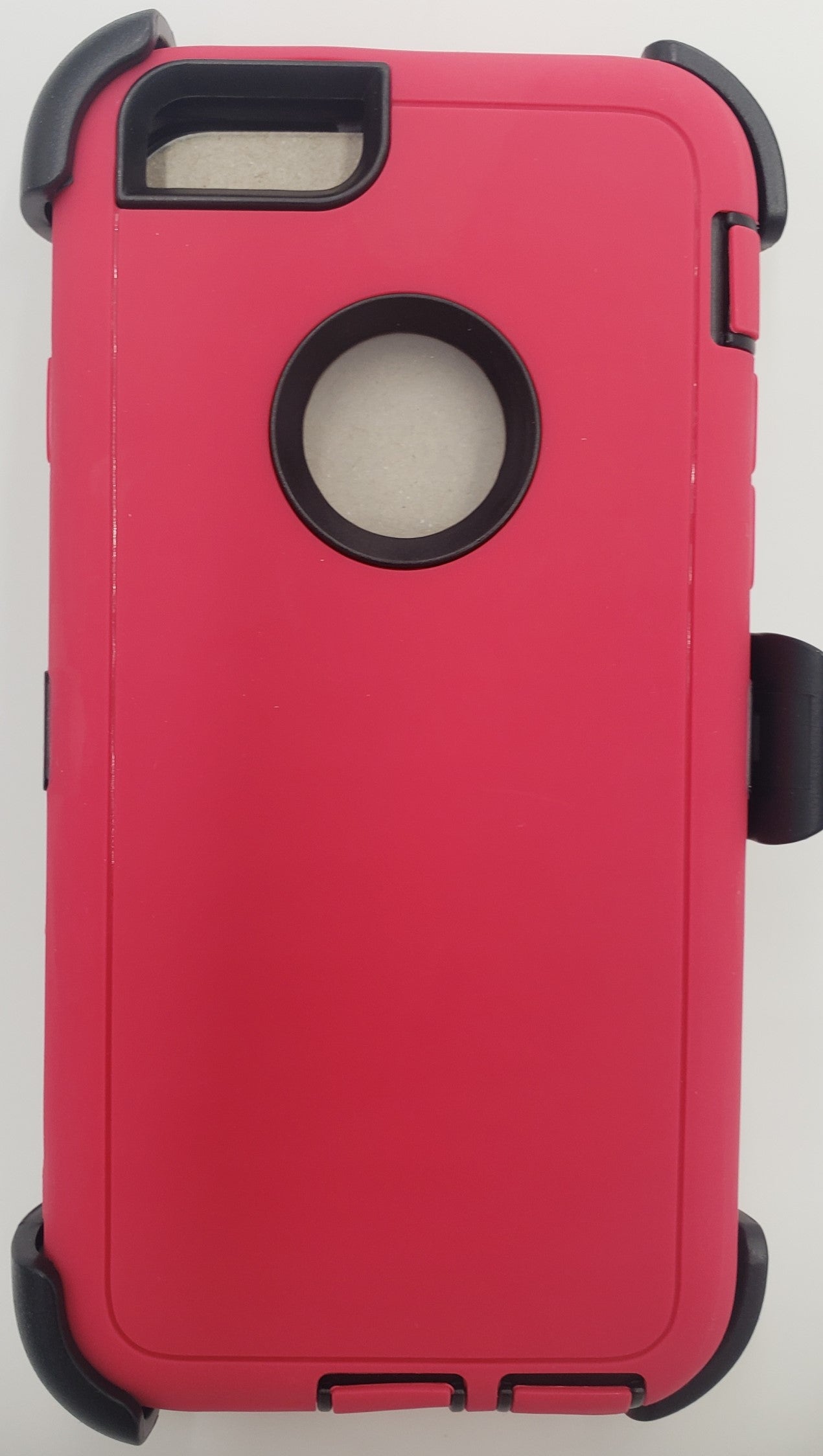GSA Guardian Holster Case w/Screen Protector For iPhone 6, 6s (4.7") - Hot Pink/Black