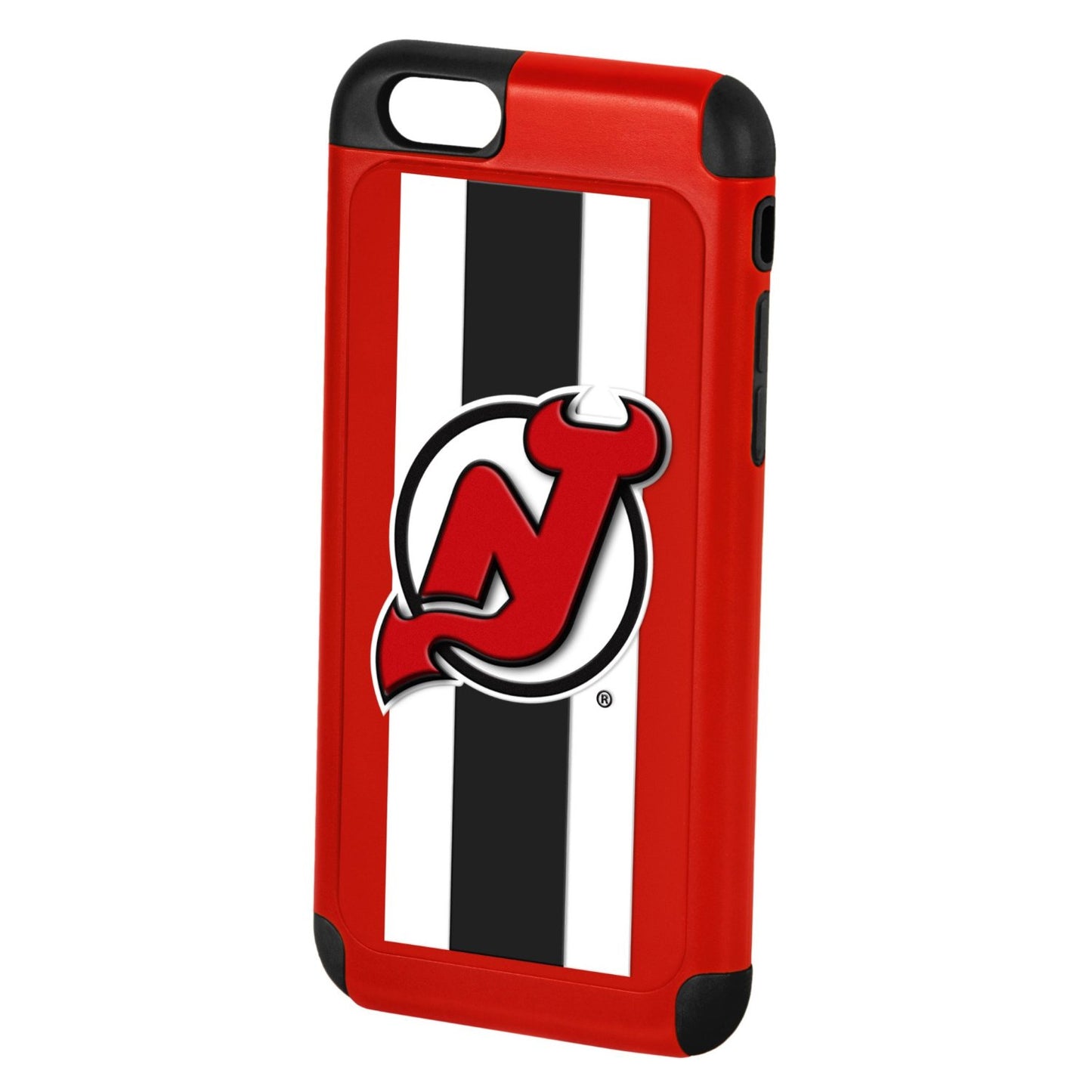 FOCO NHL New Jersey Devils Stripes Hybrid Case For iPhone 6 & 6s (4.7")
