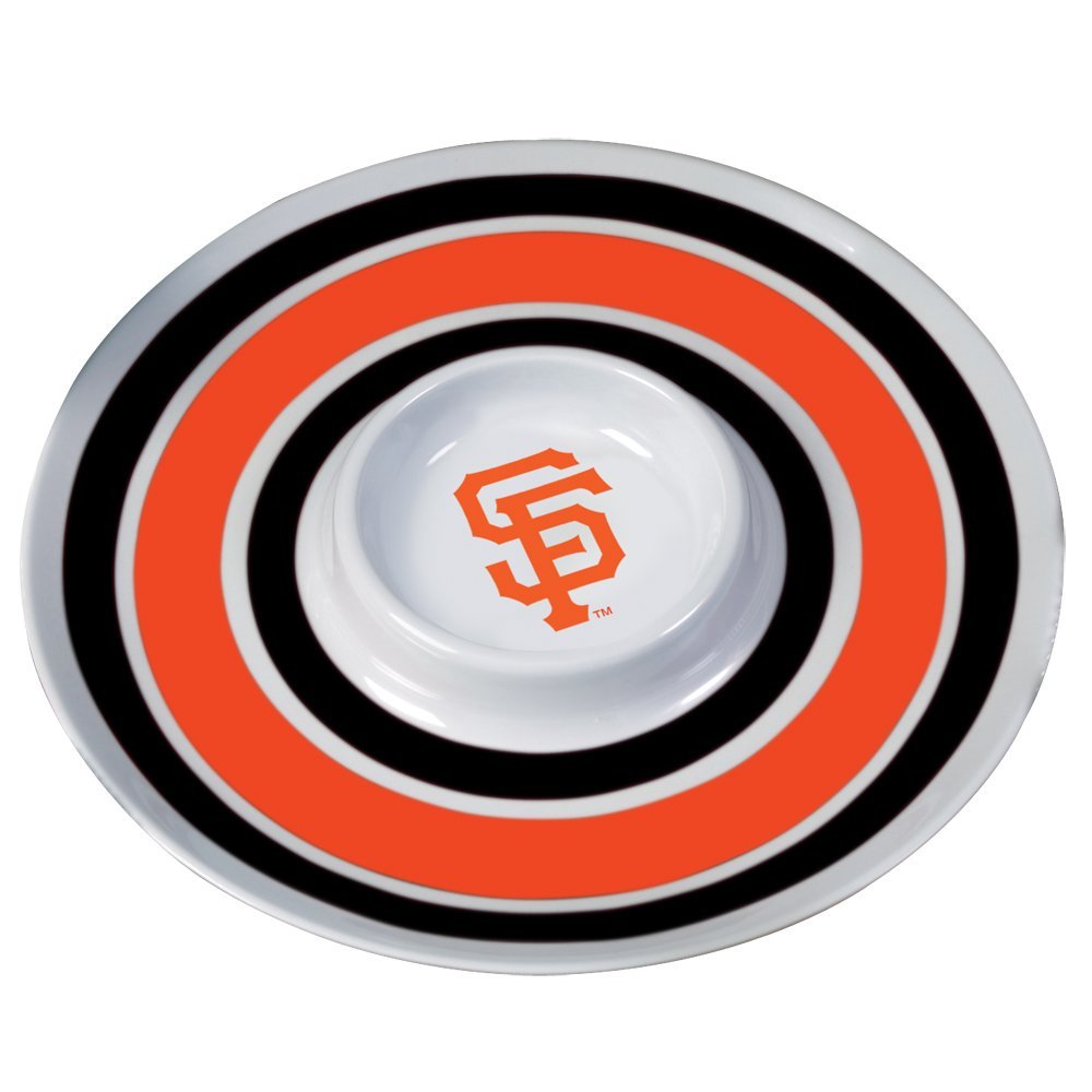 TMC MLB Licensed San Francisco Giants 14" Melamine Chips and Dip Platter