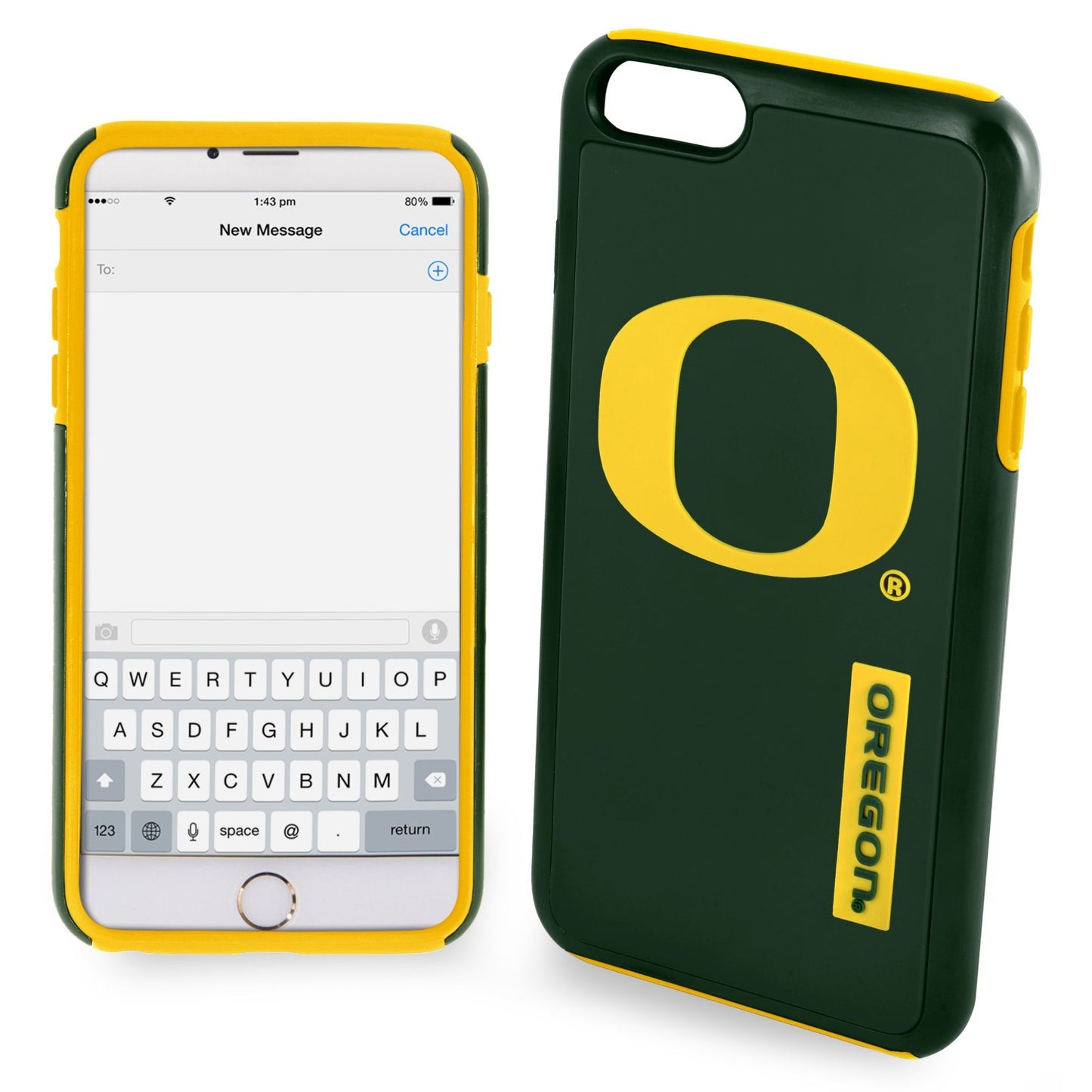 FOCO NCAA Licensed Oregon Ducks Case for iPhone 6 Plus & 6S Plus (5.5")