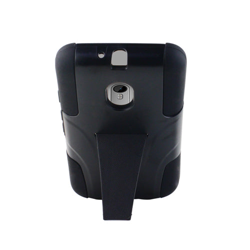 GSA for Motorola MOTO G3 Black on Black HYBRID Case With Kick STAND
