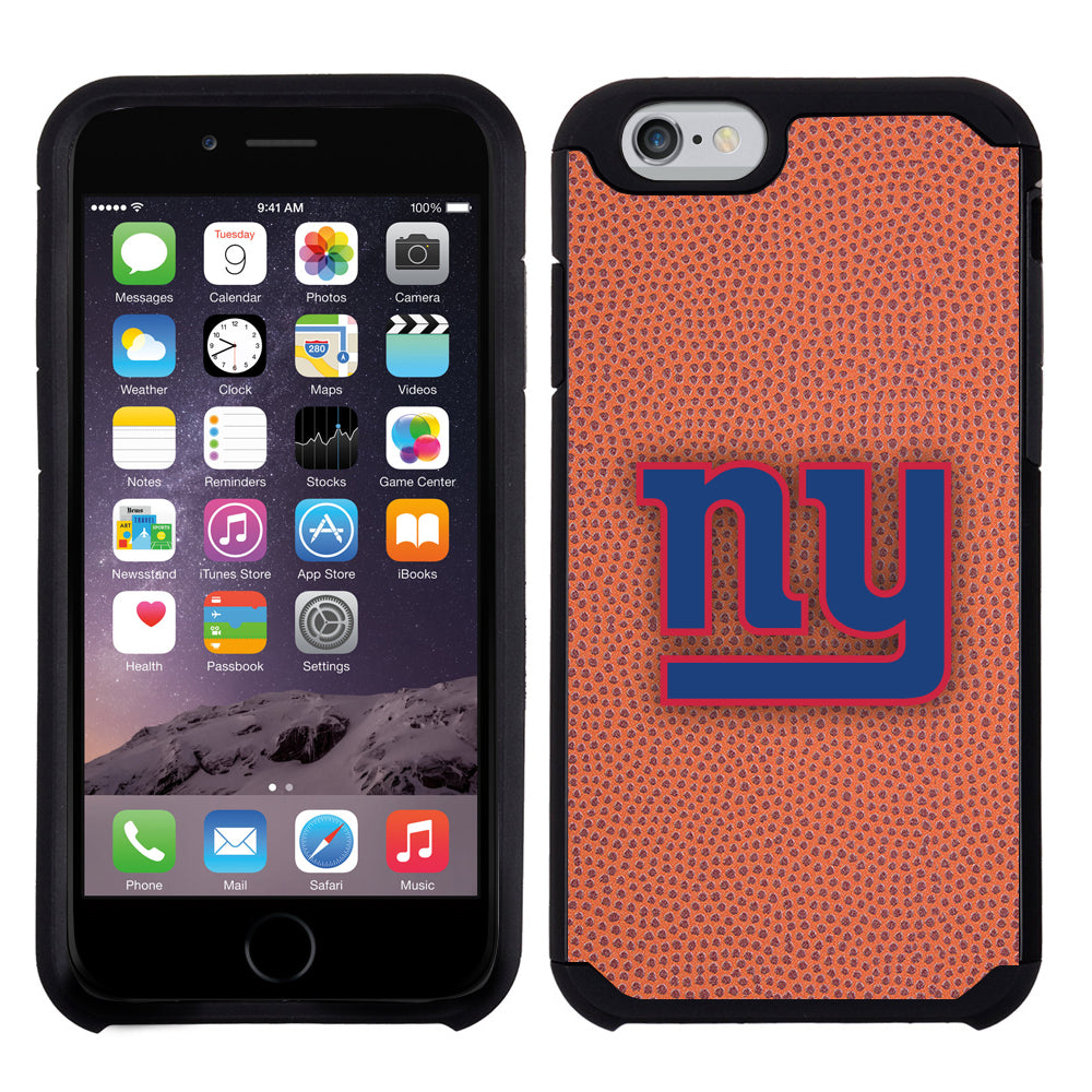 GW NFL Licensed New York Giants Classic Pebble Grain Case for iPhone 6, 6s