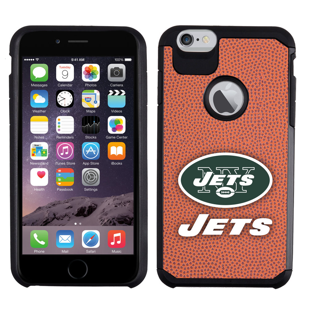 GW NFL New York Jets Pebble Grain Case for iPhone 6 Plus, 6s Plus (5.5")