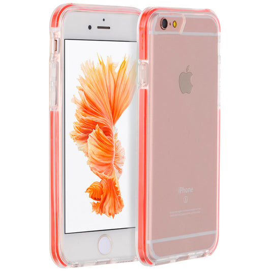 GSA Hybrid Bumper  Case for iPhone 6 Plus & 6s Plus (5.5") Clear/Red Inner Frame