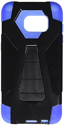 GSA Hexagon Hybrid Kickstand Case For Samsung Galaxy S7 Edge - Black/Blue