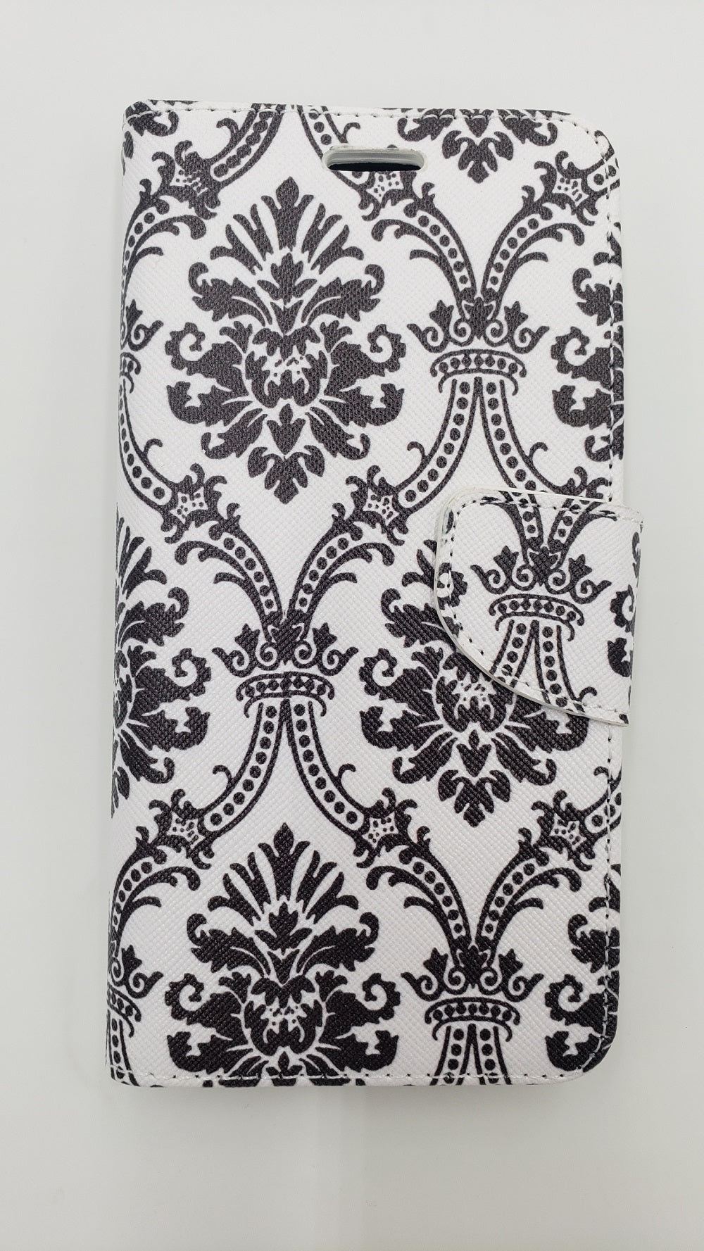 GSA Damask Flip Wallet Case For Samsung Galaxy S7 Edge - Black/White